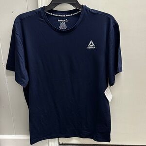 Reebok Men's Dark Blue Short Sleeve Tee